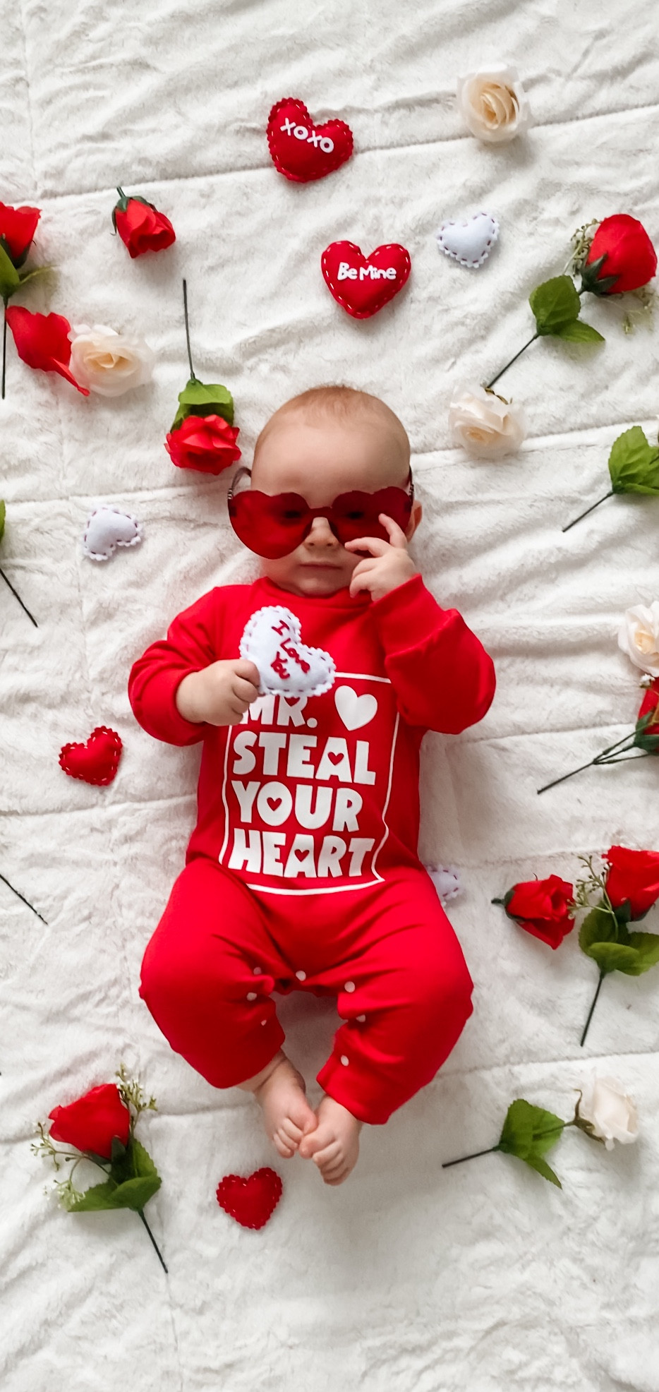 
Round two of my three DIY Valentines baby photoshoots!

#babyphotography #babyphotoshootideas #valentines #valentinesdayinspo #fivemonthsold #babyboy #babiesfirstvalentines #amazomfashionfinds #amazonfashion #michaelsstores 

#LTKbaby #LTKSeasonal