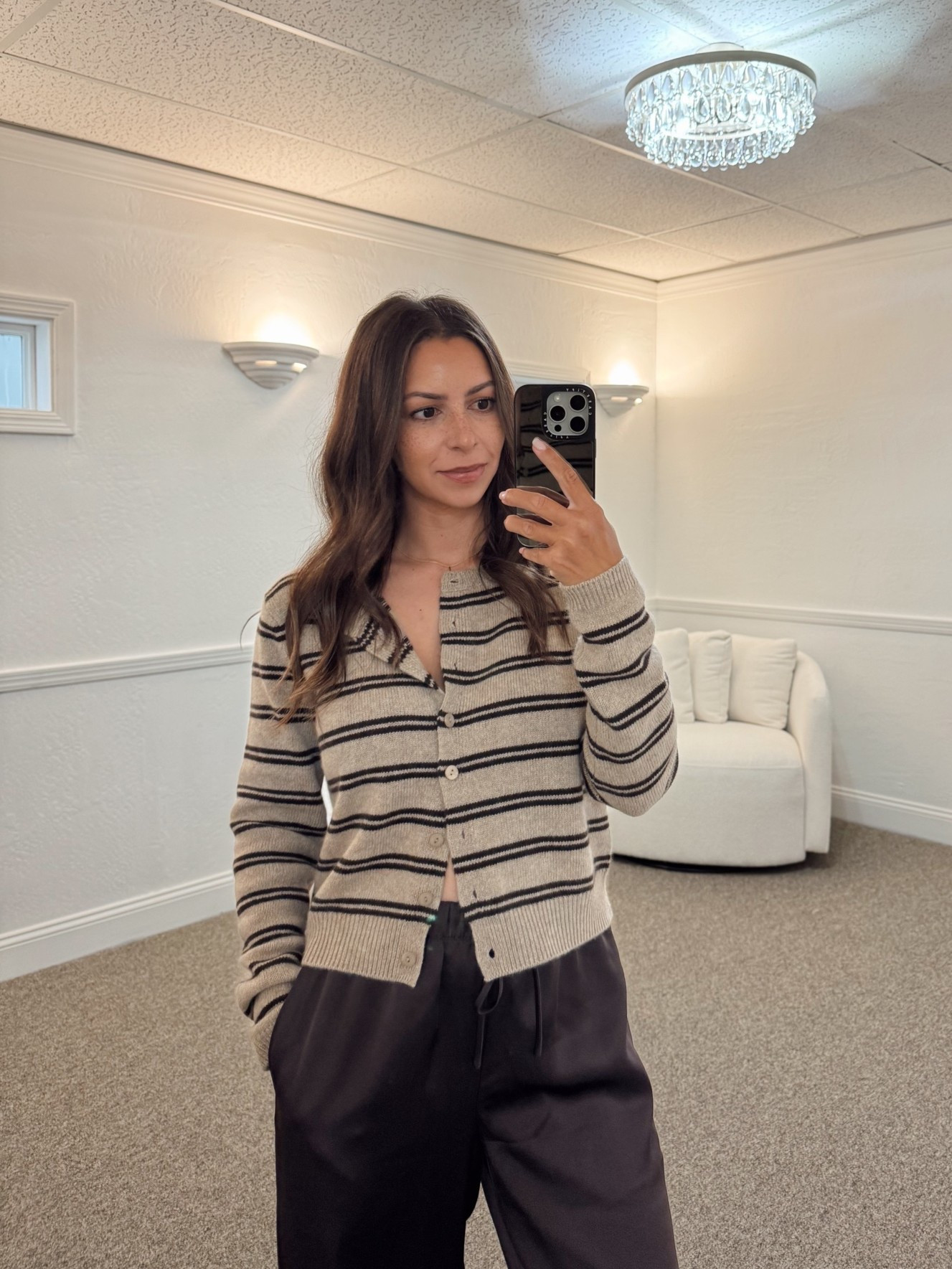 @Reformation cardigan- xs
@aritzia brown satin pants- small

Petite, fall outfit, sweater, cardigan, brown outfit

#LTKootd #LTKSeasonal #LTKPetite