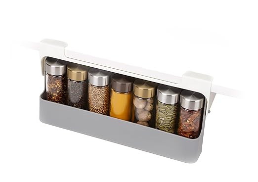 Joseph Joseph Spice Rack Organizer - Under-Shelf Kitchen Cabinet Storage Solution for Spices, Gre... | Amazon (US)