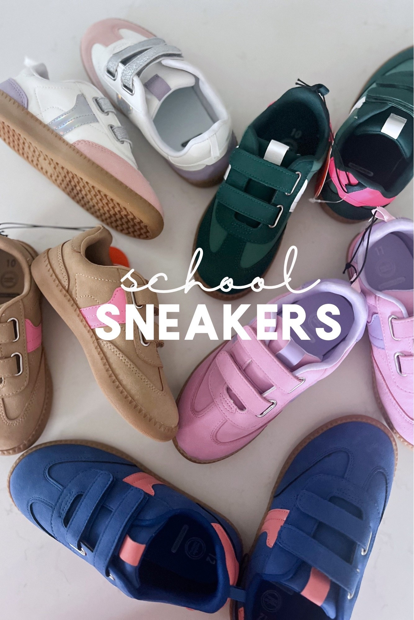 The cutest school sneakers, under $20 and come in so many colors !