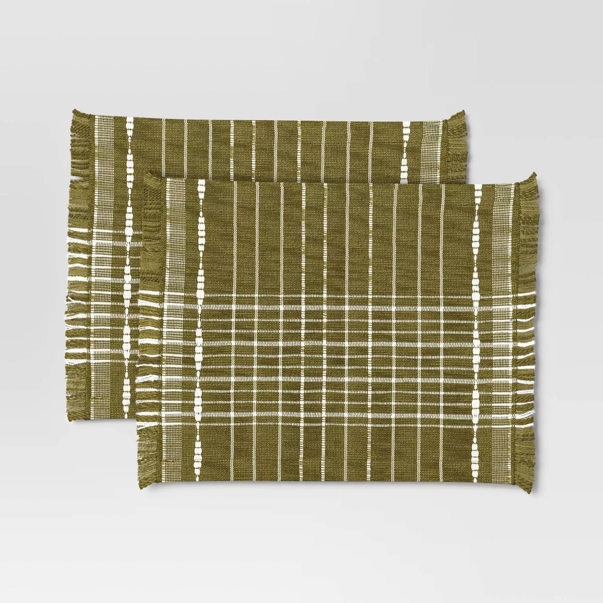 2pk Woven Placemat Olive - Threshold™ | Target