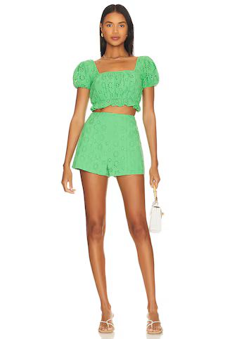 Lovers and Friends Leah Top en Green from Revolve.com | Revolve Clothing (Global)