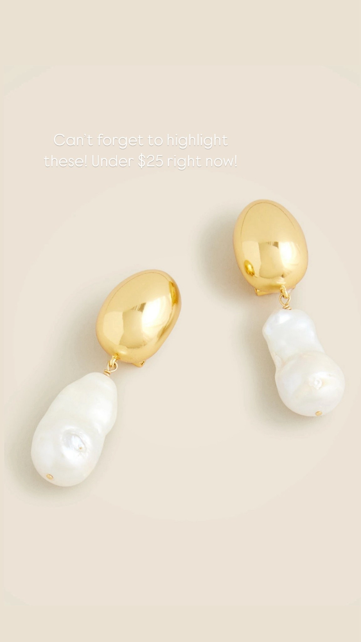 These are the prettiest earring for summer gold and pearl earrings will compliment almost any look  

#LTKFindsUnder50 #LTKStyleTip #LTKSaleAlert