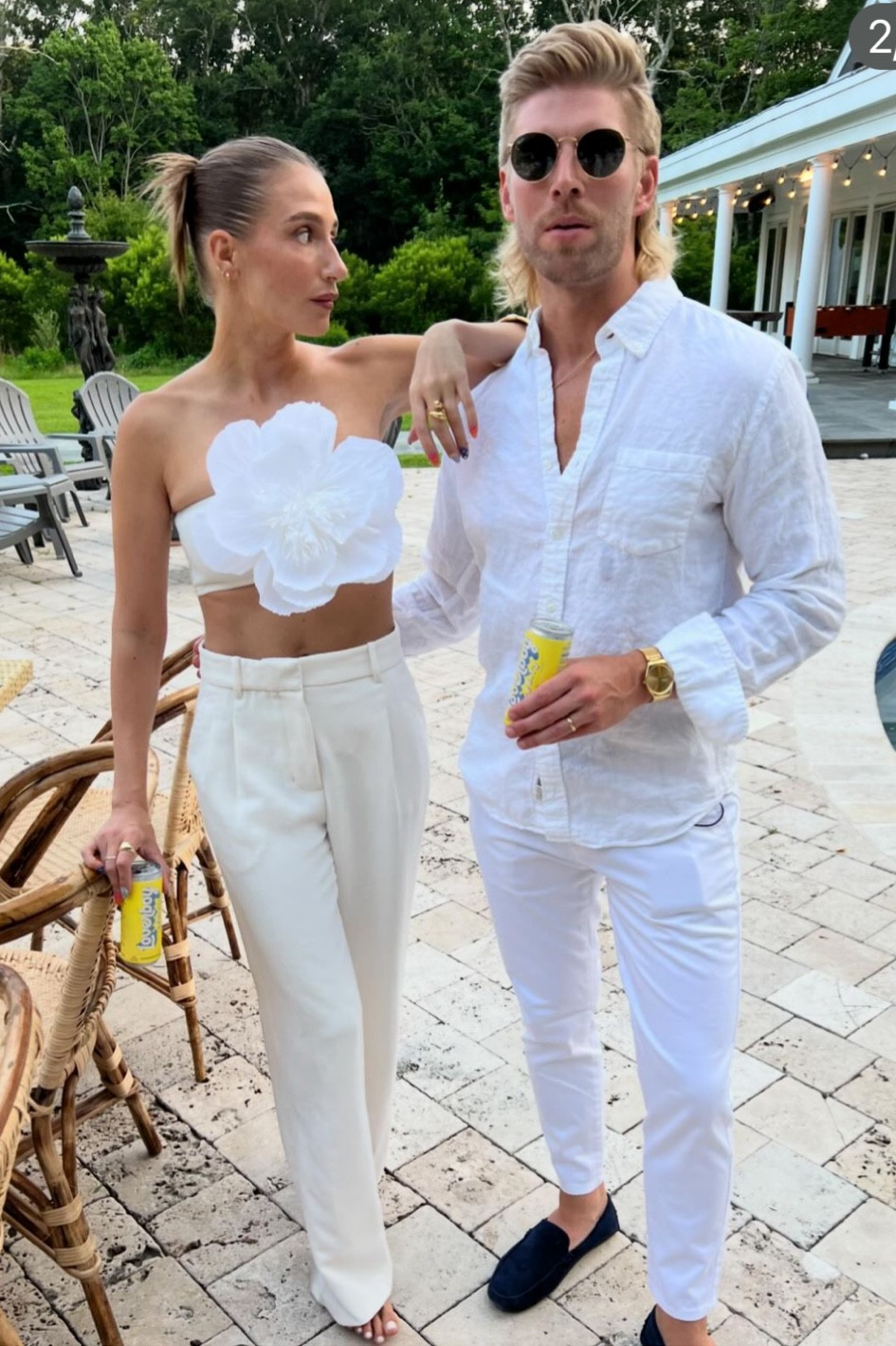 Shop Summer house star Amanda Batula's DIY floral flower appliqué tube top white slim trouser pants #AmandaBatula #SummerHouse #Bravo #CelebrityStyle


#LTKstyletip #LTKFestival