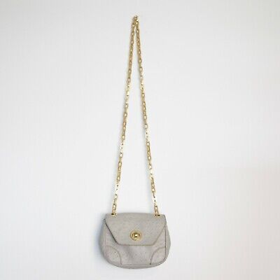 Marc by Marc Jacobs Ostrich Textured PVC Crossbody Evening Bag Purse Gold Chain  | eBay | eBay US