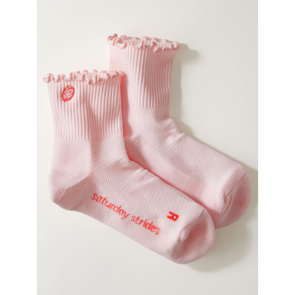 Saturday Strides Saturday Ruffle Run Socks Women's S | Title Nine