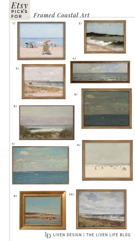 Etsy framed coastal art. Coastal painting. Seascape art. Beach art. Landscape art. Coastal print. Seascape painting. Nautical. Home decor. 

#LTKSeasonal #LTKHome #LTKFindsUnder100