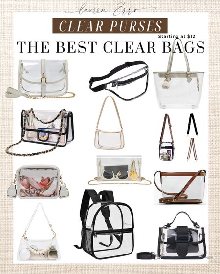 Need a clear purse for a concert or sporting event? Here are the best I’ve seen starting at $12! 
.
.
Clear purse, amazon finds, amazon fashion, purse, bag, crossbody, belt bag, clear belt bag, amazon, backpack, fashion, amazon fashion, concert, target, Walmart, mid size, beauty 

#LTKitbag #LTKGiftGuide #LTKHoliday