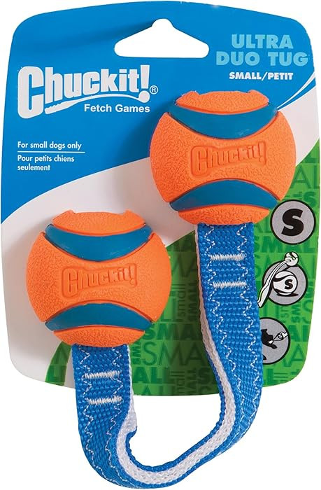 Chuckit! Ultra Duo Tug Dog Toy, Small Indoor and Outdoor Dog Ball for Dogs 0-20 Pounds | Amazon (US)