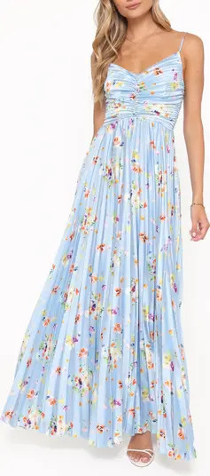 Petal & Pup Naira Floral Pleated Maxi Dress | Nordstrom | Nordstrom