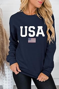 Dressmine Womens Casual Long Sleeve Graphic Tee Shirts Crew Neck Sweatshirts Pullover Tops for Wo... | Amazon (US)