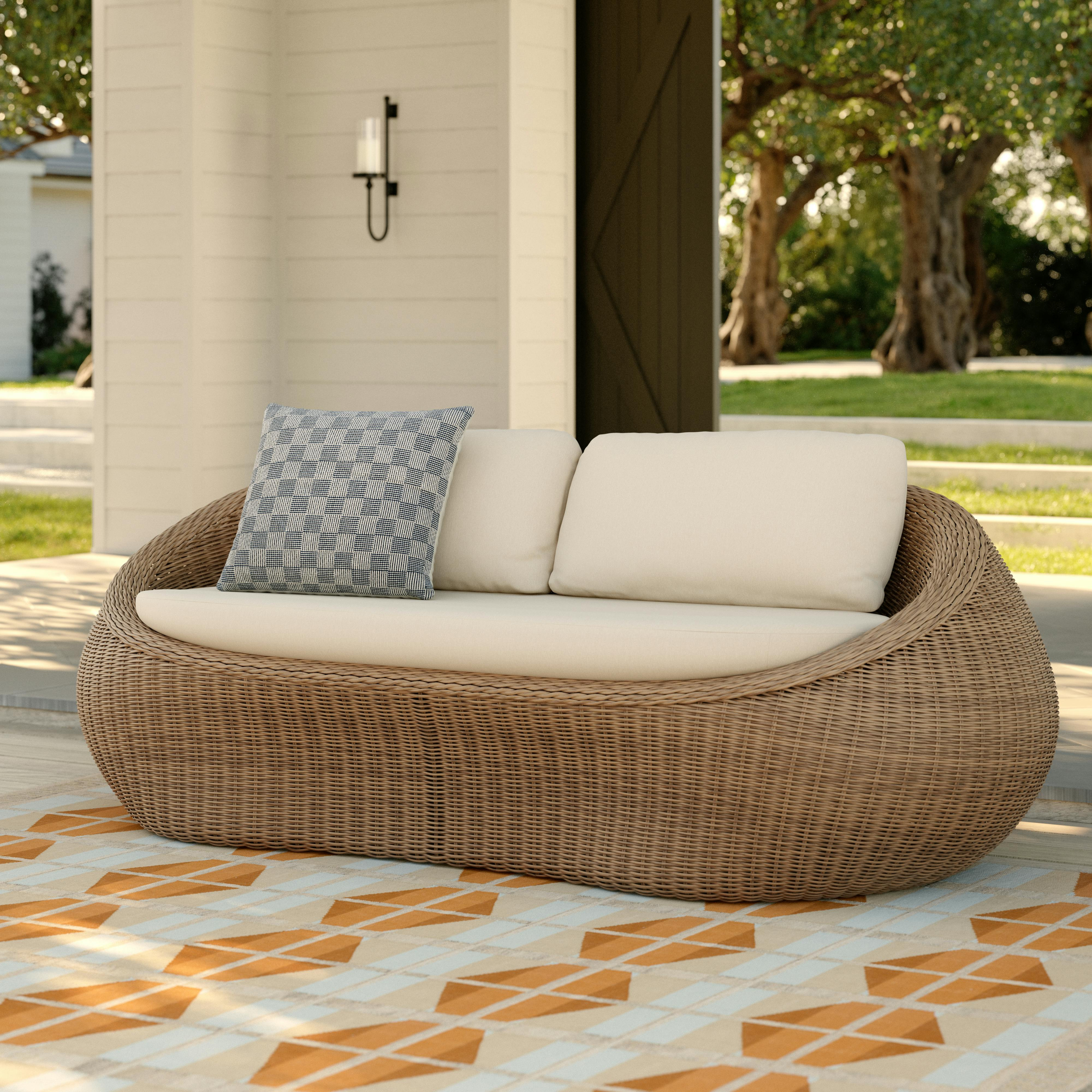 Avila 85.5" Outdoor Sofa - Dravite Ivory | Article