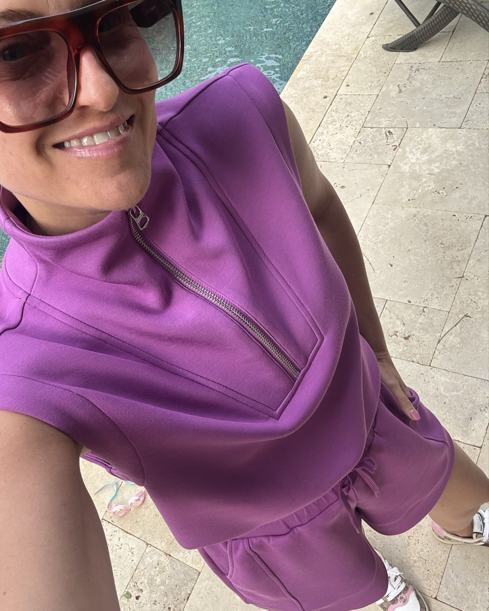 Spring Fashion Travel Outfit
Lots of compliments today on this set 💜 

#LTKTravel #LTKOver40 #LTKActive