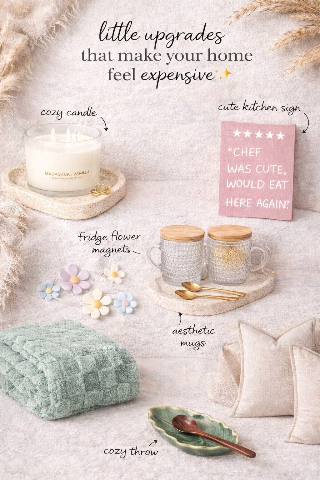 These little home upgrades instantly make your space feel ✨ expensive ✨ without the expensive price tag 🤍

It’s the small details for me…
the cozy candle glow 🕯️  
the cutest kitchen touches 💕  
the aesthetic coffee moments ☕  
and the soft, lived-in vibes 🏡  

Trust me… your home will feel like a Pinterest dream after this 🤭

Everything is linked in my LTK 🤍 save this for your next home refresh ✨

#amazonhome #homefinds #ltkhome #cozyhome #amazonmusthaves #homeinspo #neutralhome #budgetfriendlydecor #homedecorfinds #amazonfavorites

#LTKSaleAlert #LTKHome