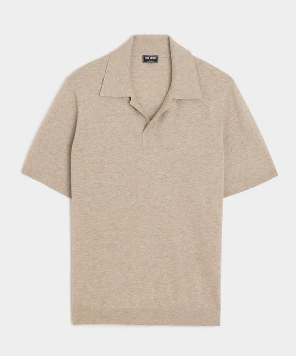 Silk-Cashmere Sweater Polo | Todd Snyder