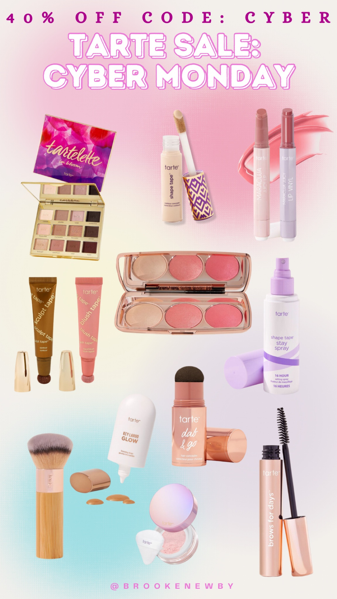 Tarte early cyber Monday sale! 40% OFF WITH CODE: CYBER 💄👛 

#LTKGiftGuide #LTKBeauty #LTKSaleAlert