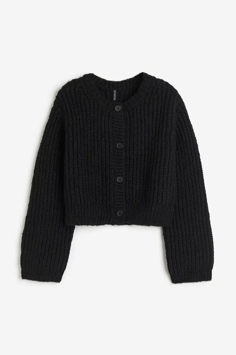 Knit Cardigan - Black - Ladies | H&M US | H&M (US + CA)
