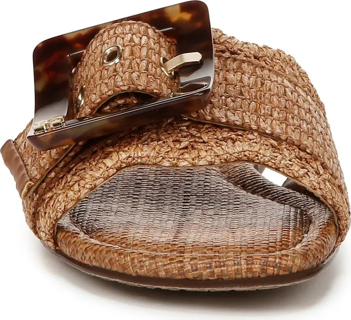 Bambi Raffia Buckle Slide Sandal (Women) | Nordstrom