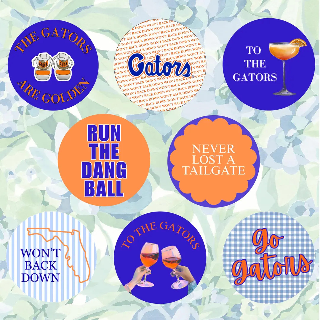 UF Game day Pins | SEC Game day Pins | Game day Buttons | University of Florida Game day Buttons ... | Etsy (US)