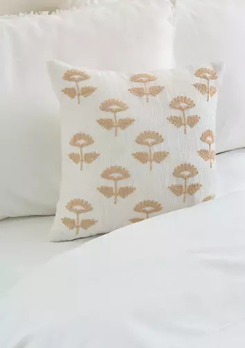 Embroidered Flower Pillow | Belk