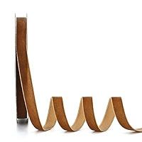 Ewaymado Brown Velvet Ribbon 1 Inch x 20Yd,Great for Gift Wrapping,Hair Bows,Christmas,Wedding Pa... | Amazon (US)