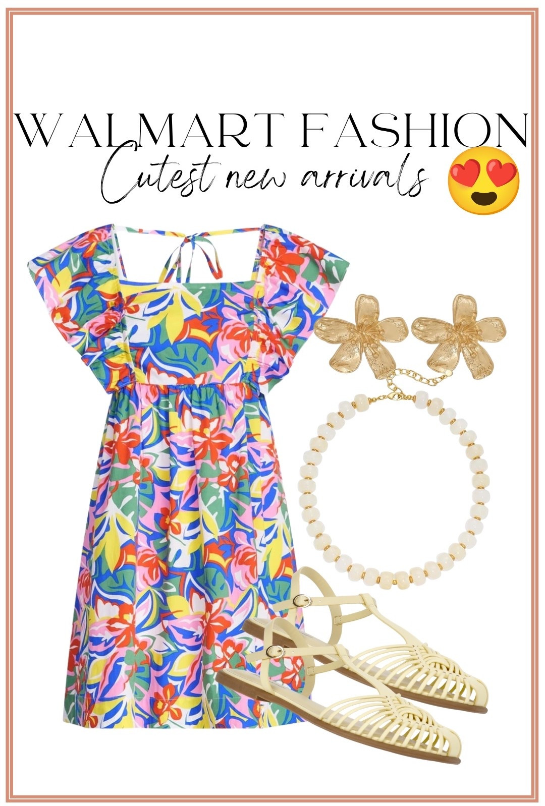 This dress stopped me in my tracks. 😍🌺

The colors, the print, the flutter sleeves, the flattering silhouette… everything about this Walmart dress screams summer. Whether you’re heading on vacation, attending a summer party, or just want an easy throw-on-and-go outfit that looks amazing, this one is a must-see.

Paired with woven sandals and fun floral earrings, it’s the kind of outfit that instantly makes you feel put together. The vibrant tropical-inspired print is so eye-catching and looks much more expensive than you’d ever guess.

Trust me when I say this is one of those Walmart fashion finds that’s going to fly off the shelves. If you’re thinking about it, grab it before your size is gone! 💙🌸☀️

#WalmartFashion #WalmartDress #WalmartFinds #SummerDress #ColorfulFashion #VacationStyle #ResortWear #AffordableFashion #SummerOutfit #FloralDress #WomensFashion #FashionFinds #WalmartNewArrivals #VacationOutfit #OOTD #BudgetFriendlyStyle

#LTKootd #LTKPetite