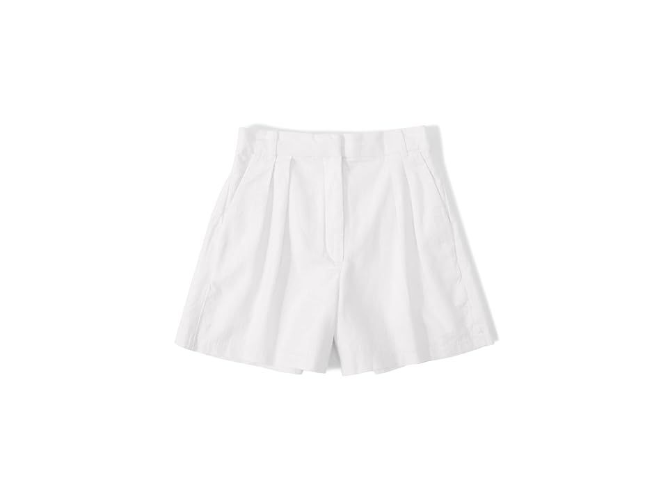 Abercrombie & Fitch Tailored Linen Short (White) Women's Clothing | Zappos