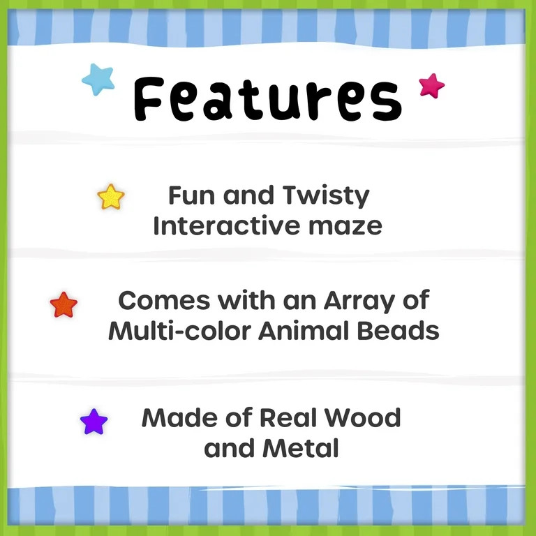 Spark Create Imagine Wooden Bead Maze Toy for Toddlers and Babies Aged 12 Months and Up | Walmart (US)