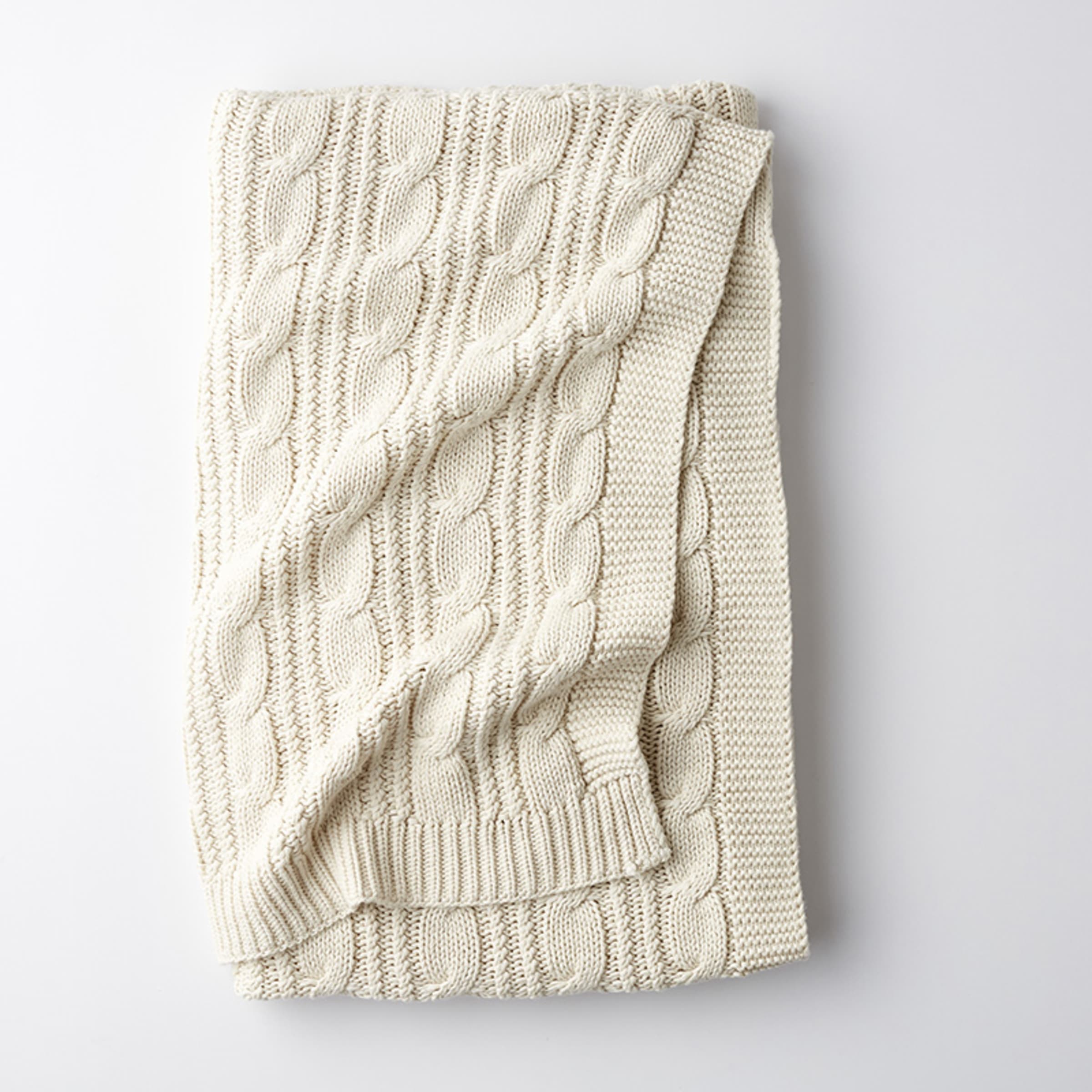 Chunky Cable Knit Throw | The Company Store