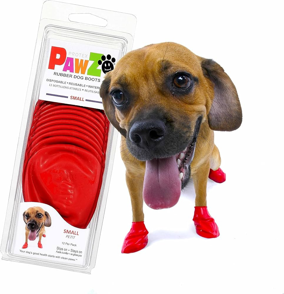 PawZ Rubber Dog Boots for Small Paws - All-Weather Waterproof Dog Shoes, Anti-Slip Traction for R... | Amazon (US)