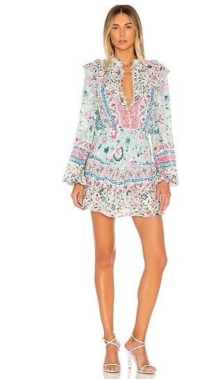 Hana Mini Dress in Multicolor | Revolve Clothing (Global)