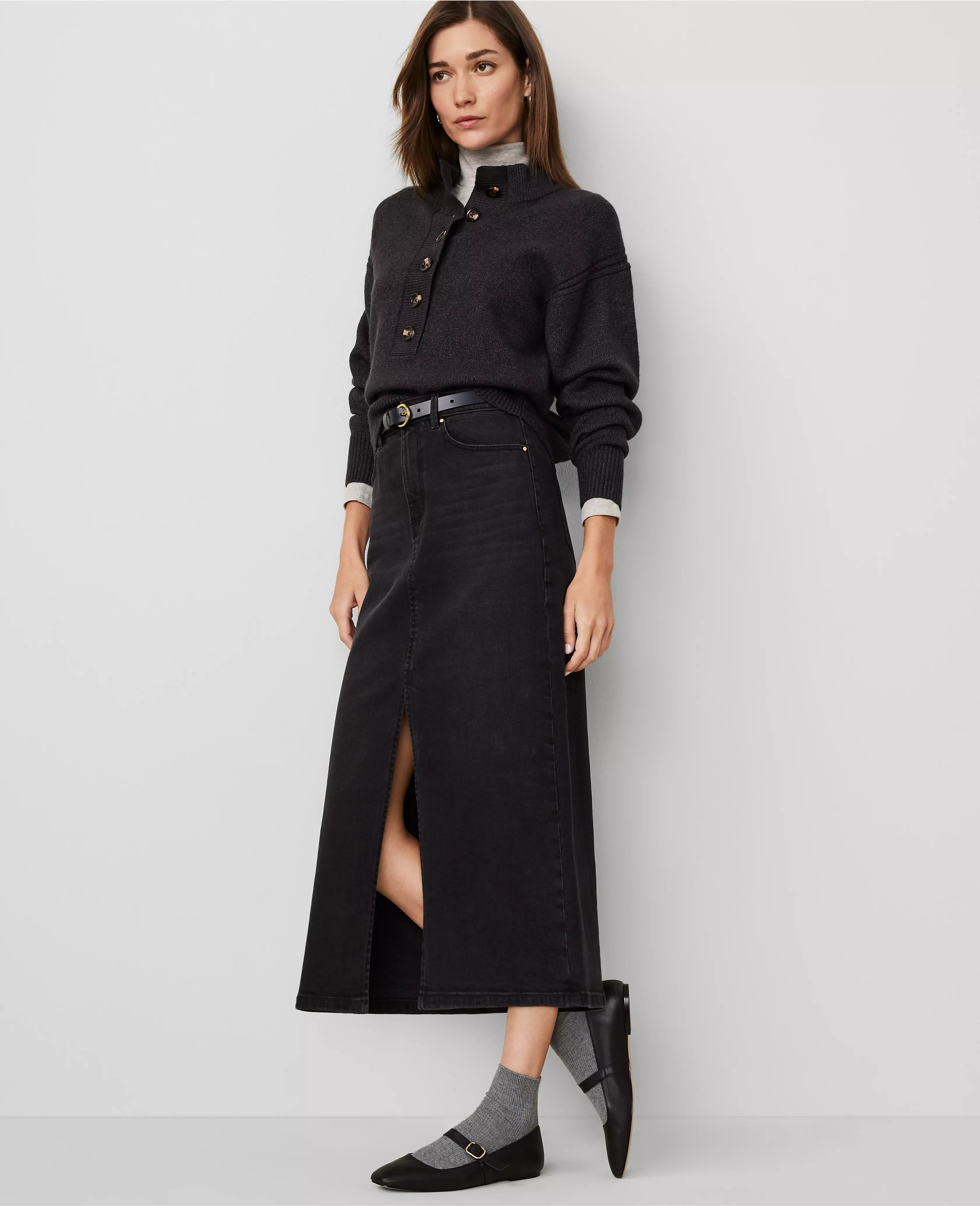 Denim Maxi Skirt | Ann Taylor (US)