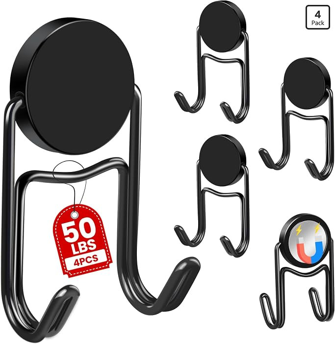 Buelkmag Magnetic Hooks for Cruise Cabins 50Lbs+ Heavy Duty Magnet Hook | Amazon (US)