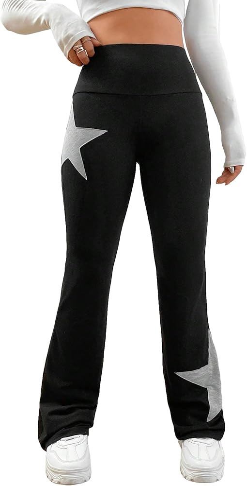 SOLY HUX Women's Flare Leggings High Waisted Sweatpants Bell Bottoms Bootcut Yoga Pants | Amazon (US)