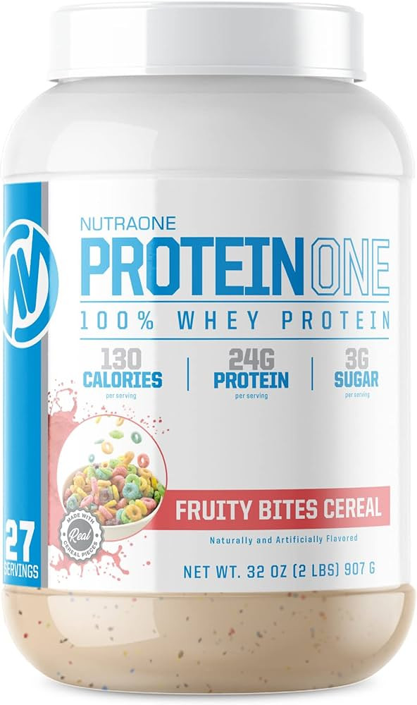 NutraOne ProteinOne Whey Protein Promote Recovery and Build Muscle with a Protein Shake Powder fo... | Amazon (US)