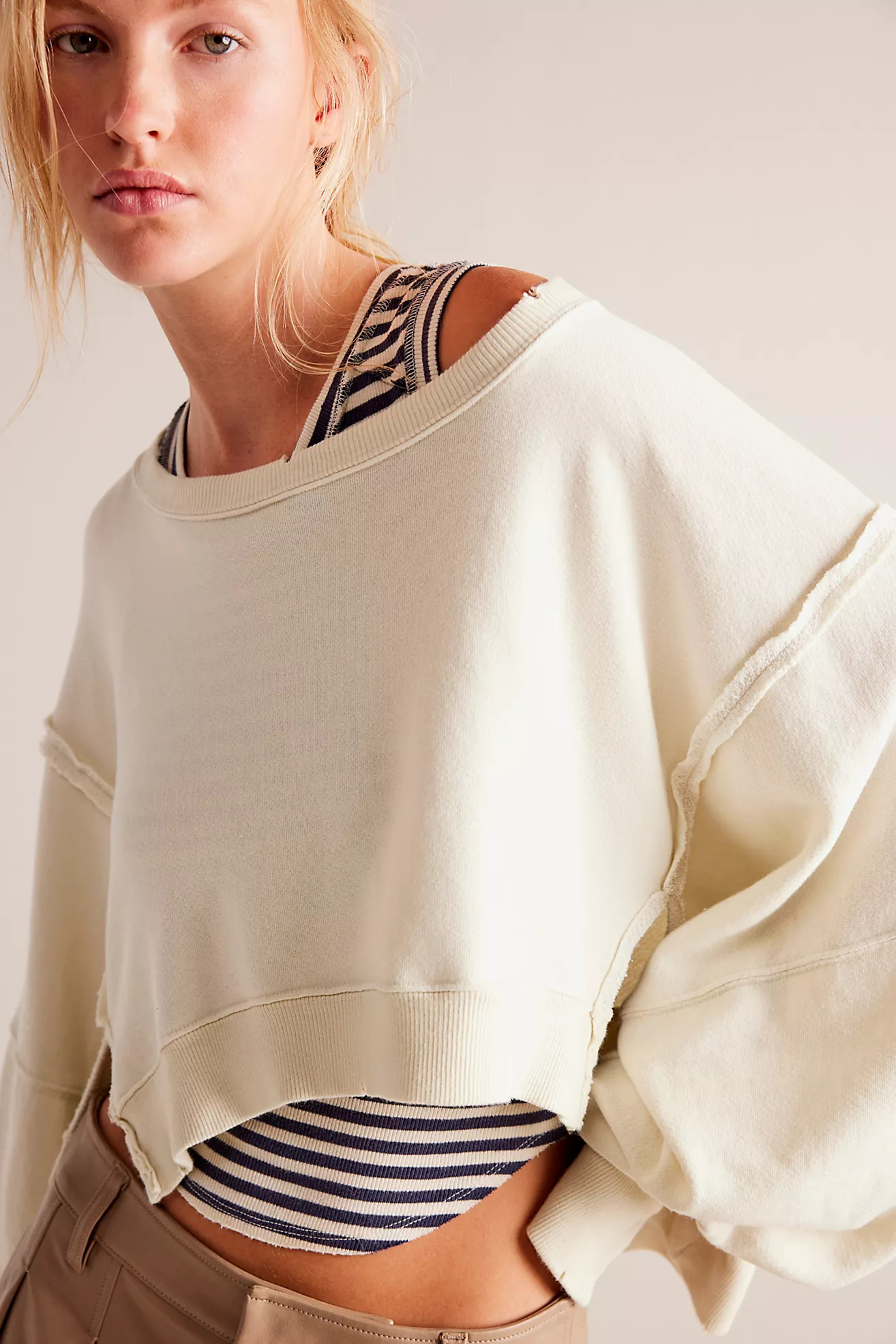 Cropped Camden Sweatshirt | Free People (Global - UK&FR Excluded)