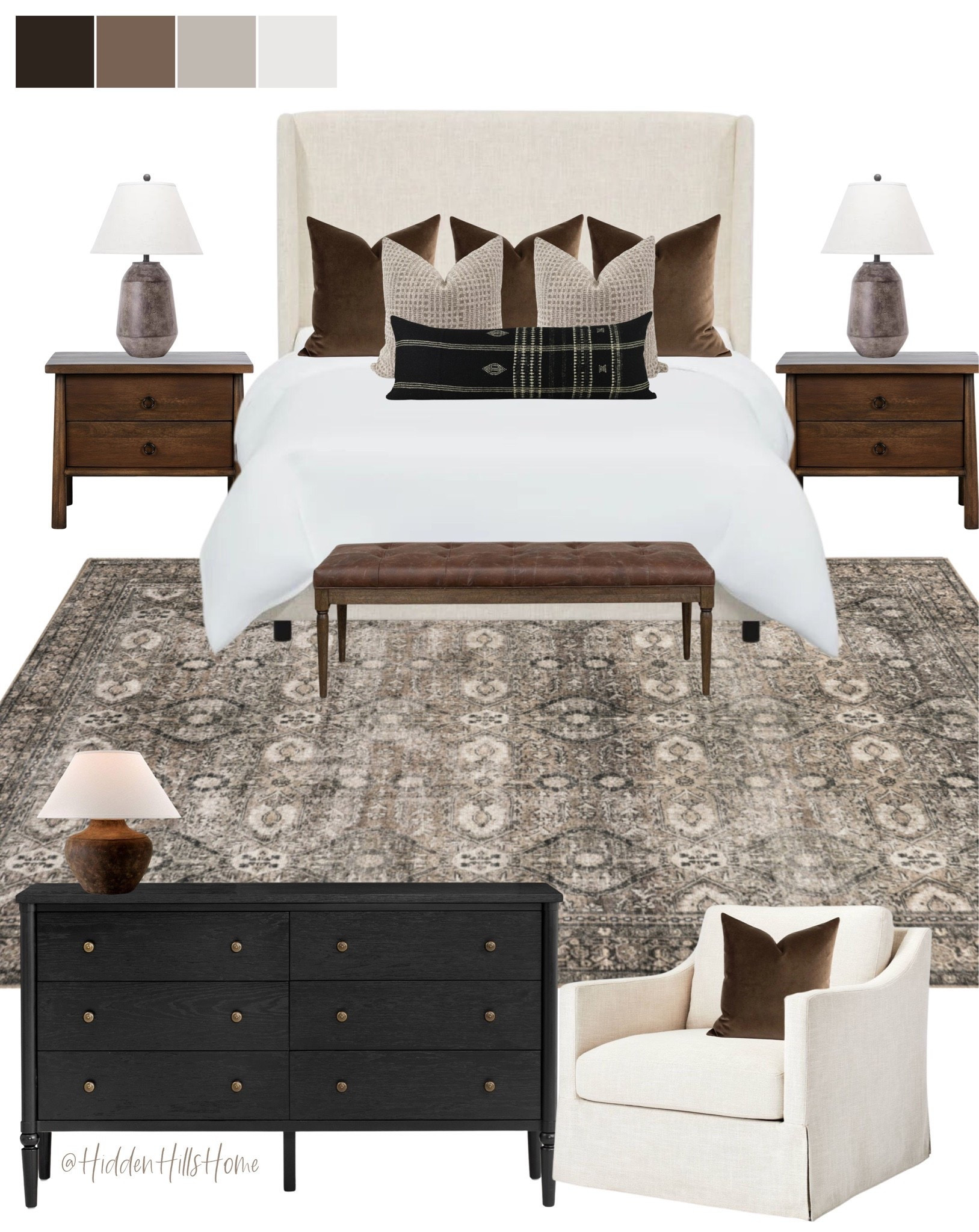 Master bedroom decor mood board, bedroom design ideas, Tilly bed, bedroom inspiration, cozy home decor, nightstands #bedroom

#LTKHome #LTKSaleAlert #LTKSeasonal