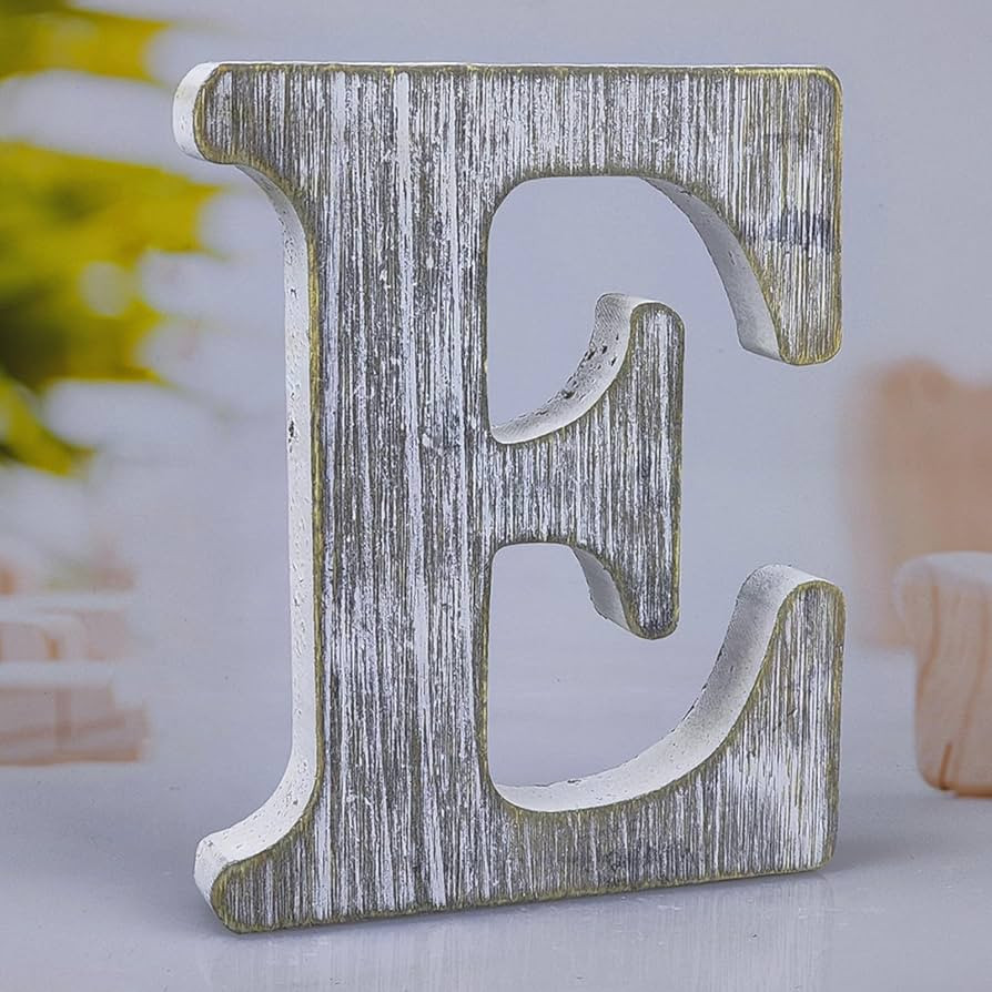8 Inch Wood Letters Unfinished Rustic Wood Letters for Wall Decor Decorative Standing Letters Sli... | Amazon (US)