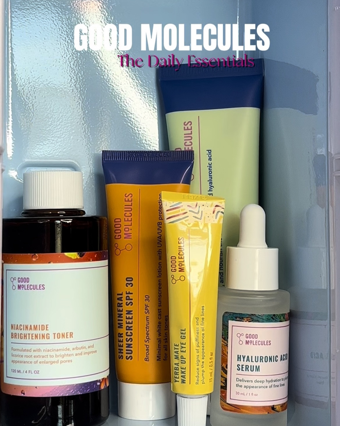 Who says mini fridge can’t be for skincare? #goodmolecules #skincarefridge #skincareroutine
