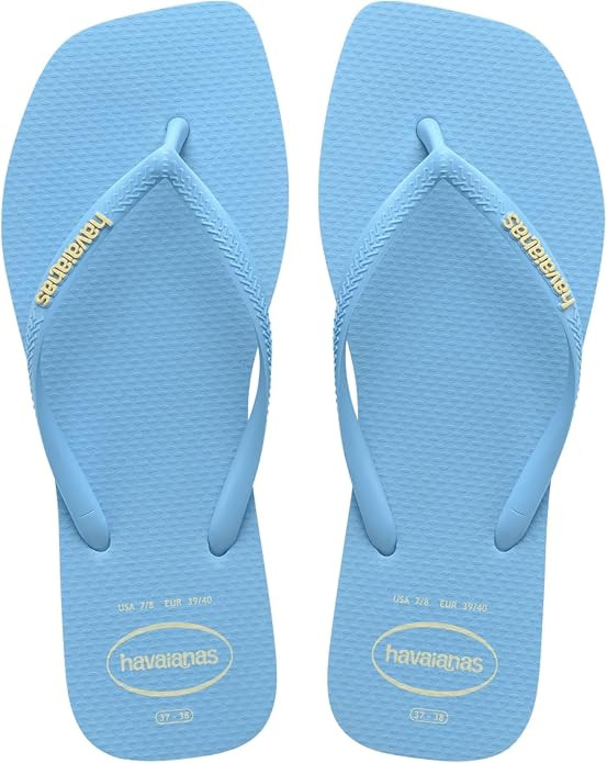 Havaianas Women's Slim Square Logo Pop Up Flip Flops | Amazon (US)