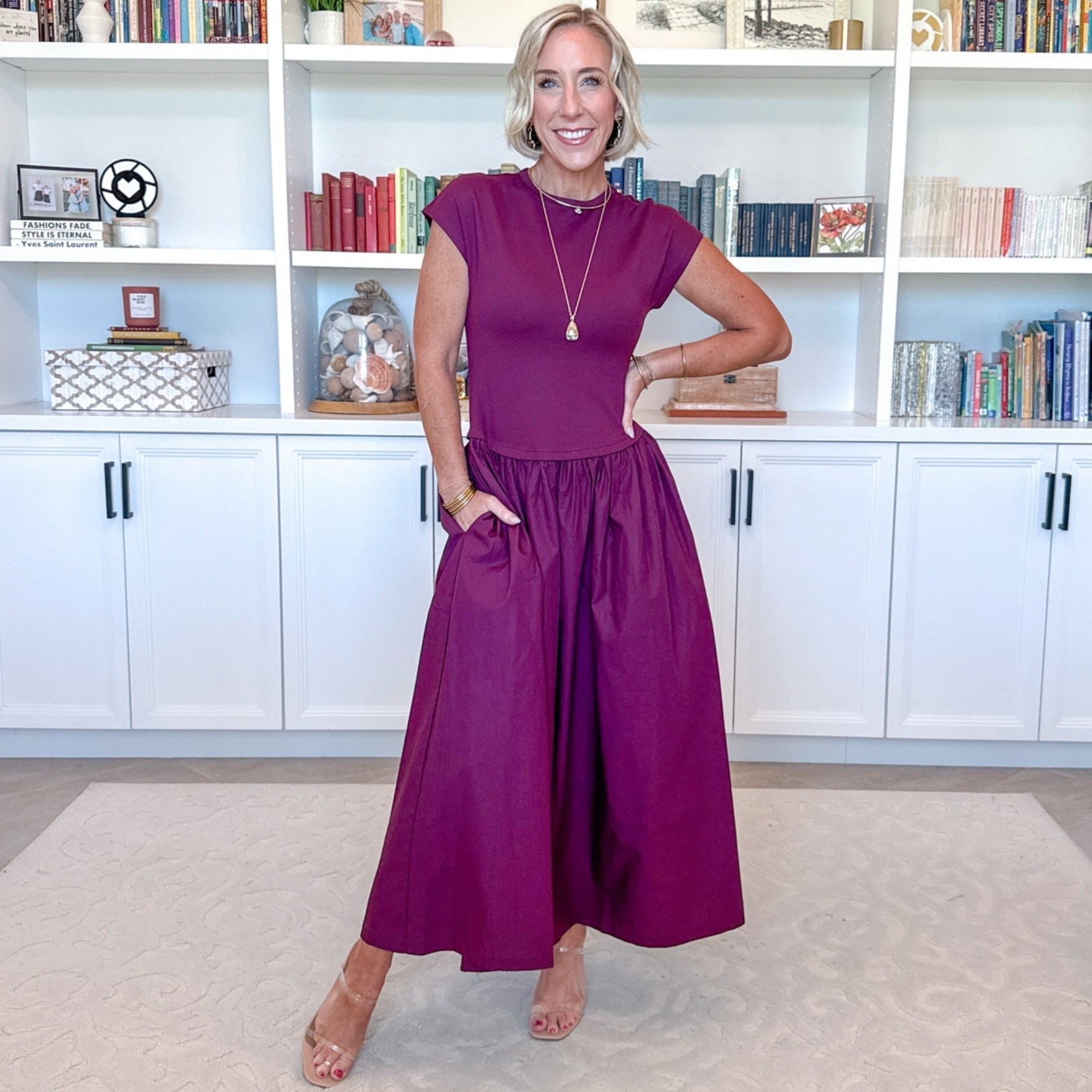 Walmart - more new dresses * Maxi Dress w/ Short Dolman Sleeves - size XS. $34. 2 colors.

#LTKSeasonal #LTKOver40 #LTKPetite