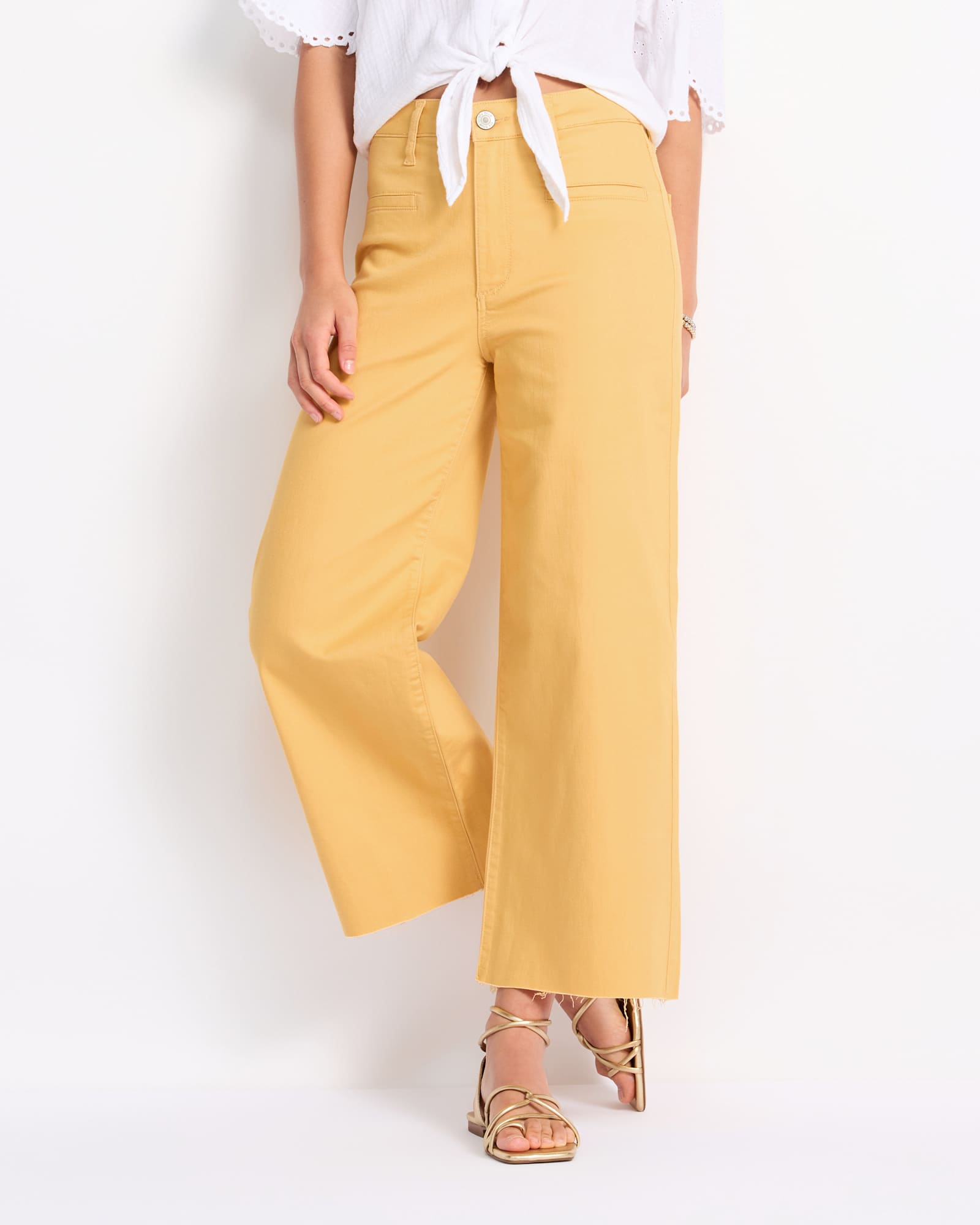 Sabrina High Rise Cropped Wide Leg Pant | Stitch Fix