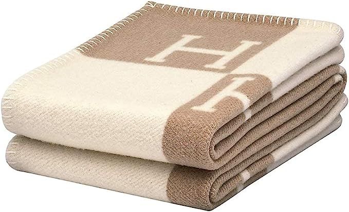 Wool Blankets Summer Throw H Blanket Fluffy Cozy Luxury Decorative Adults Premium Fleece for Couc... | Amazon (US)