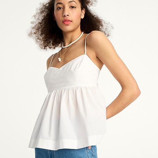Flowy cotton poplin camisoleItem BJ078 
 
 
 
 
 There are no reviews for this product.Be the fir... | J. Crew US