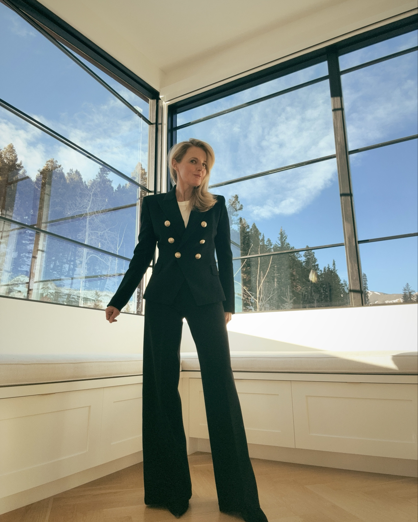 This perfectly tailored combo is the ultimate power-suit. The Spanx wide leg pointe knit pants are flattering and elongating. And paired with a chic structured blazer like this gives an instant confidence boost! 

I do recommend sizing down in these pants. Use code ERINXSPANX for 15% off plus free shipping (new customers only)! 

#LTKOver40 #LTKmomlife #LTKPetite