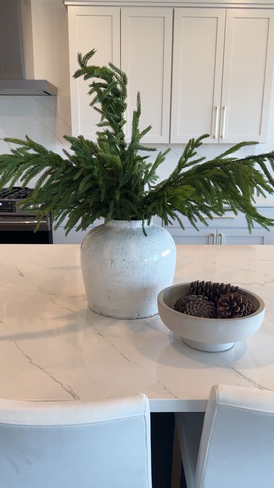 These are my absolute favorite holiday stems. I love how realistic they look—I’m using 6 here but you could add more for a fuller look or less for a more minimal look. They have a bendable base so are so easy to style for your Christmas decor. These Amazon Christmas stems sold out last year, so grab them while you can!

#LTKHoliday #LTKFindsUnder50 #LTKVideo