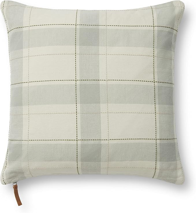 Loloi Sage / Multi 18 Inch x 18 Inch Classic Cotton Polyester Plaid Decorative Pillow Cover For H... | Amazon (US)