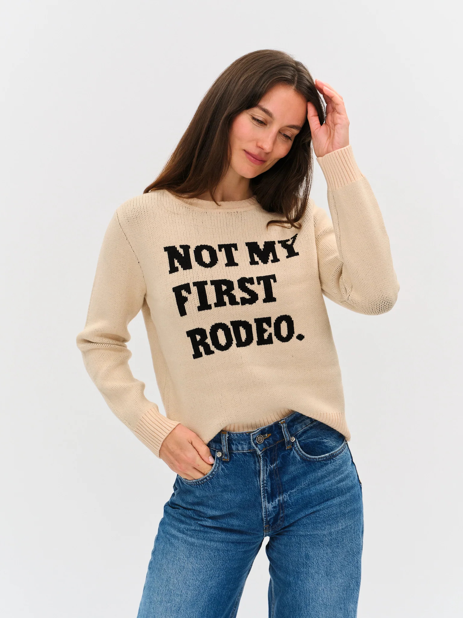 rodeo sweater [taupe] | Six Fifty Clothing