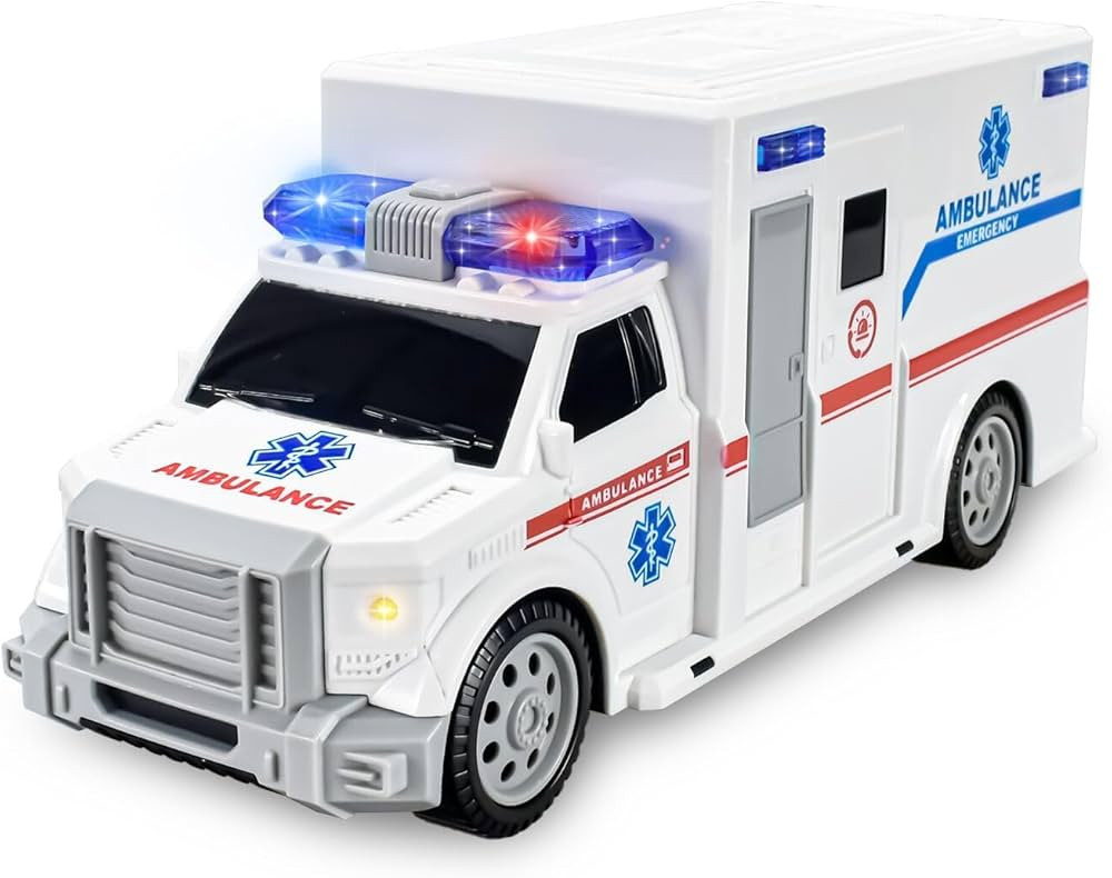 CYKT Ambulance Toys for Kids 3-12 Years Old, Electric Toys - with Bright Flashing 4D Lights and R... | Amazon (US)