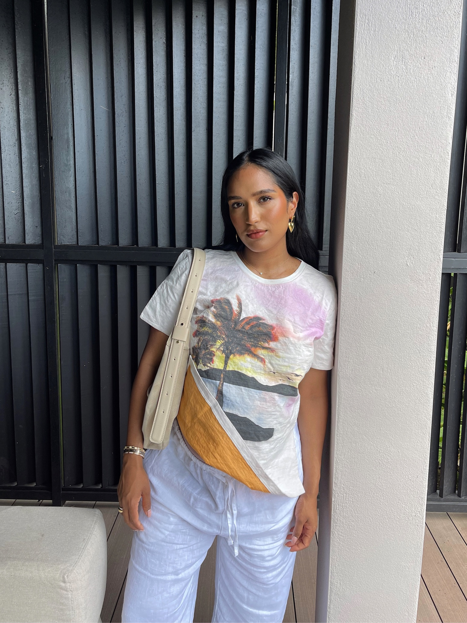 Babymooning

Top: Christopher Esber - wearing size M
Bottoms: Venroy - size M
Bag: Arket (currently sold out) 
Slides: DOF studios - true to size 

#LTKtravel #LTKbump #LTKaustralia